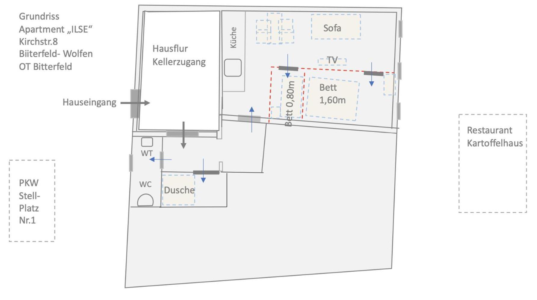 Appartement "Ilse" An Der Goitzsche Inklusive Parkplatz Bitterfeld-Wolfen Bagian luar foto